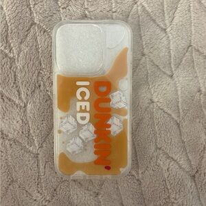 Iced Coffee Phone Case - Silver and Brown